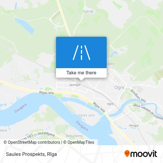Saules Prospekts map