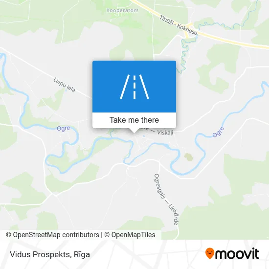 Vidus Prospekts map