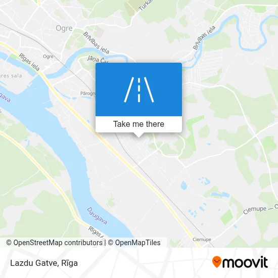 Lazdu Gatve map