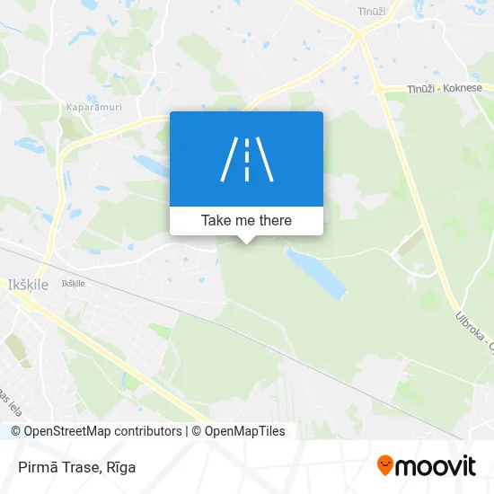 Pirmā Trase map