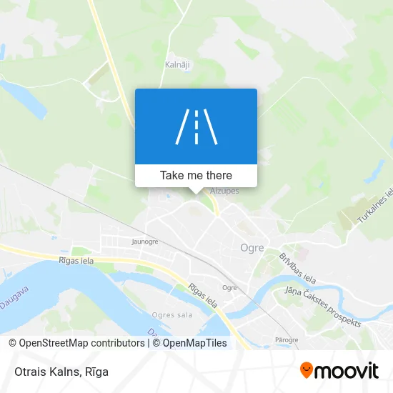Otrais Kalns map