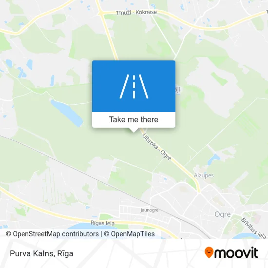 Purva Kalns map