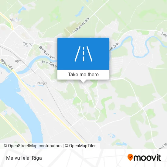 Malvu Iela map