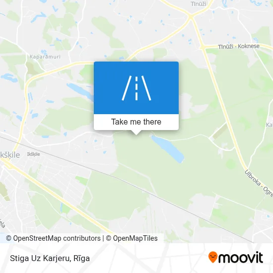 Stiga Uz Karjeru map