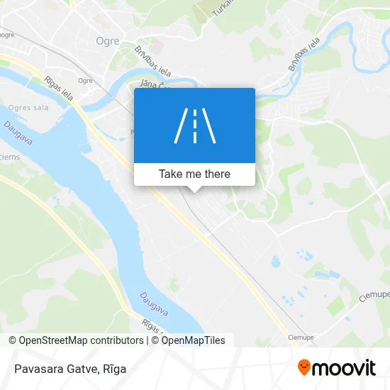 Pavasara Gatve map
