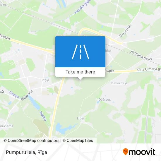 Pumpuru Iela map