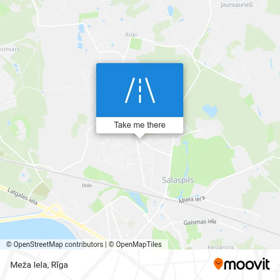 Meža Iela map