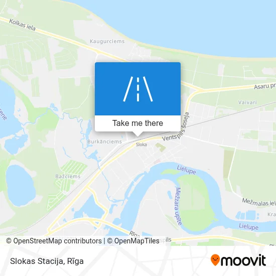 Slokas Stacija map