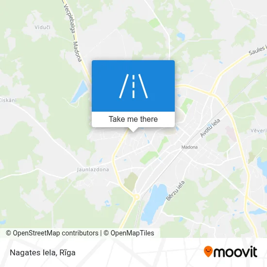 Nagates Iela map