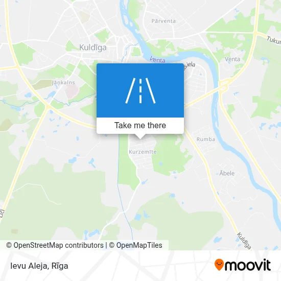 Ievu Aleja map