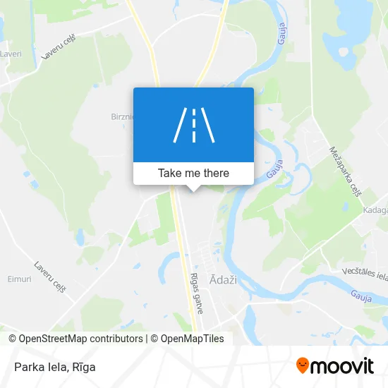 Parka Iela map