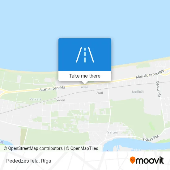 Pededzes Iela map