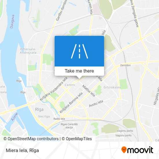 Miera Iela map