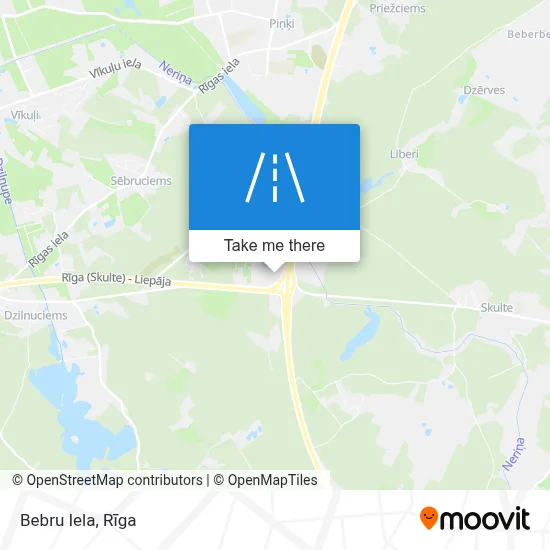 Bebru Iela map