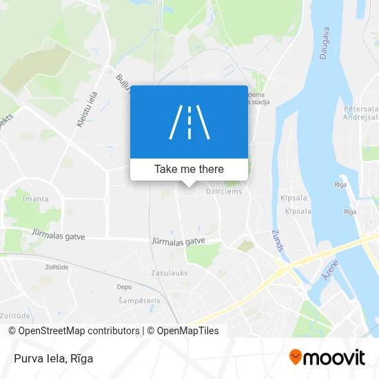 Purva Iela map