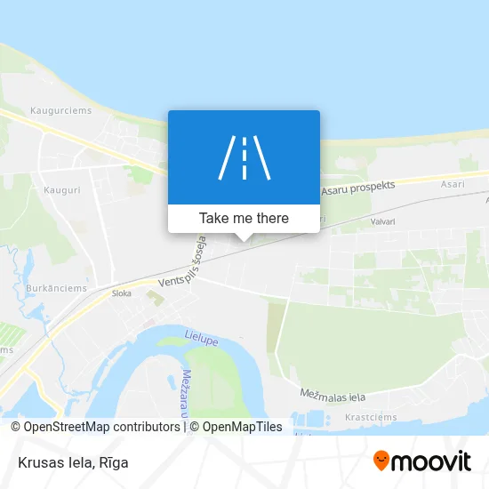 Krusas Iela map
