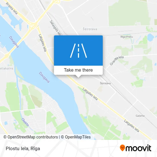 Plostu Iela map