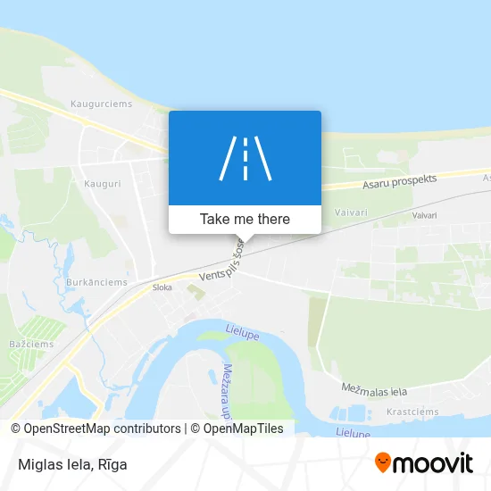 Miglas Iela map