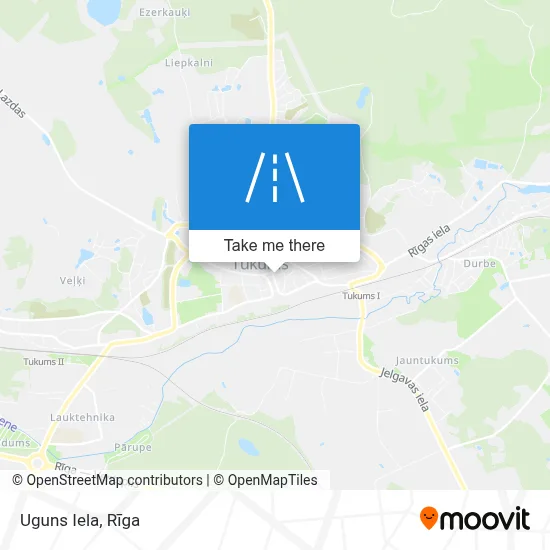 Uguns Iela map