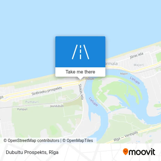 Dubultu Prospekts map