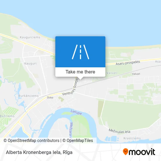 Alberta Kronenberga Iela map