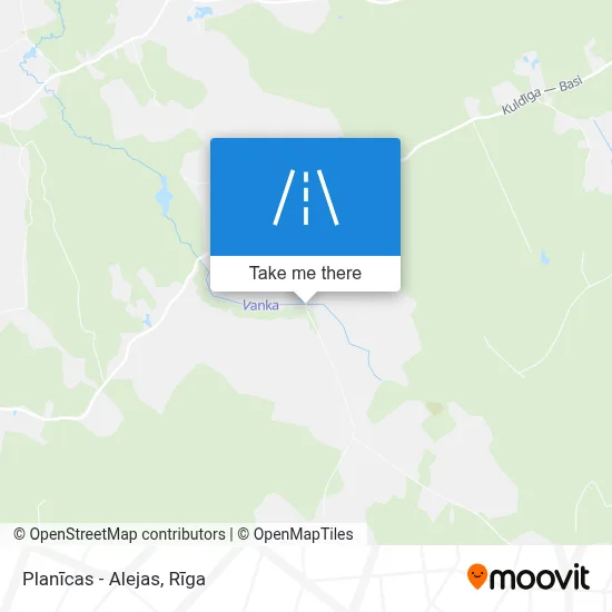 Planīcas - Alejas map