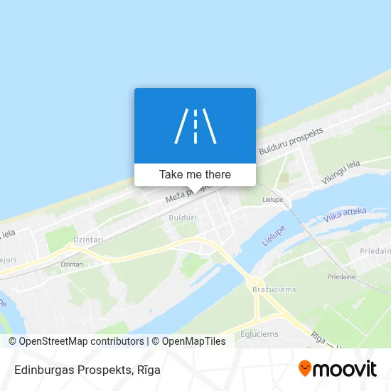 Edinburgas Prospekts map