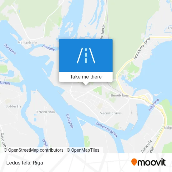Ledus Iela map