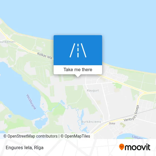 Engures Iela map