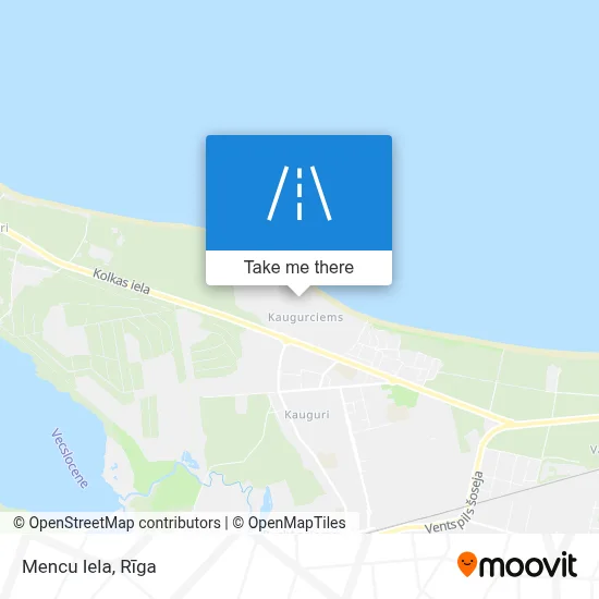 Mencu Iela map