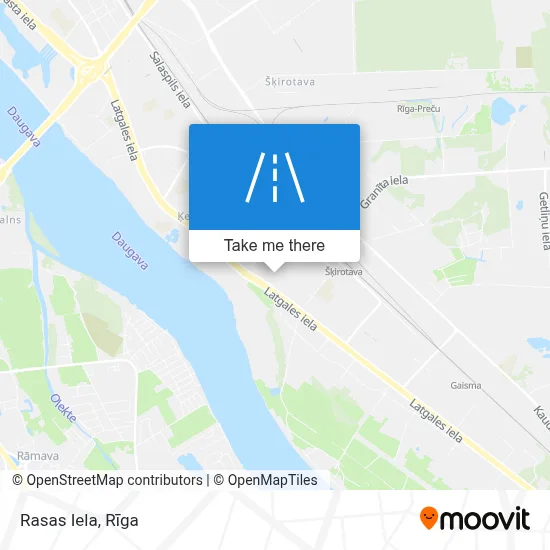 Rasas Iela map