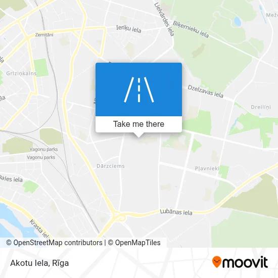 Akotu Iela map
