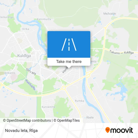 Novadu Iela map