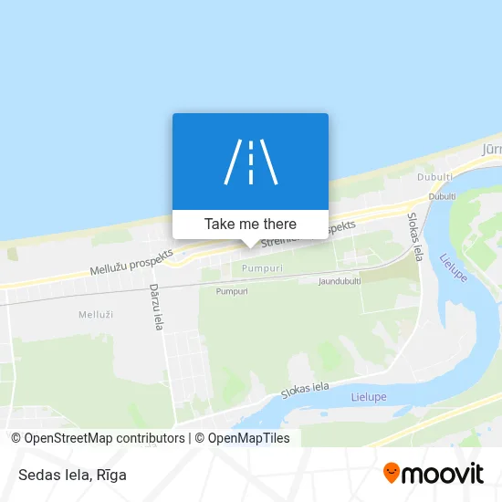 Sedas Iela map