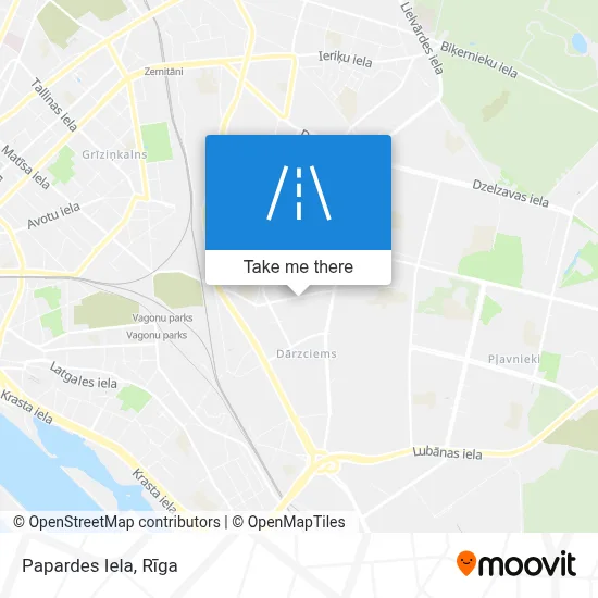 Papardes Iela map