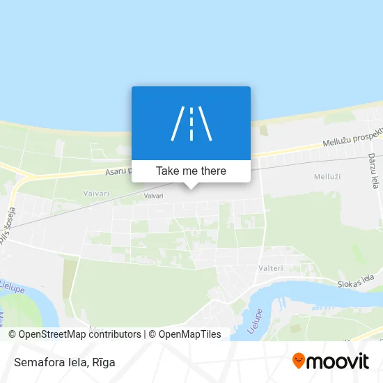 Semafora Iela map