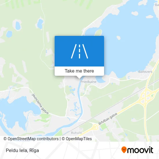 Peldu Iela map
