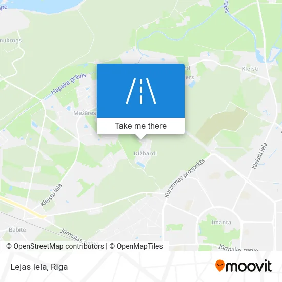 Lejas Iela map