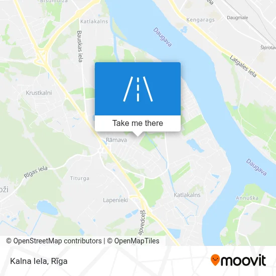 Kalna Iela map