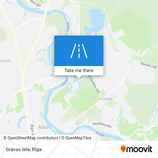 Gravas Iela map