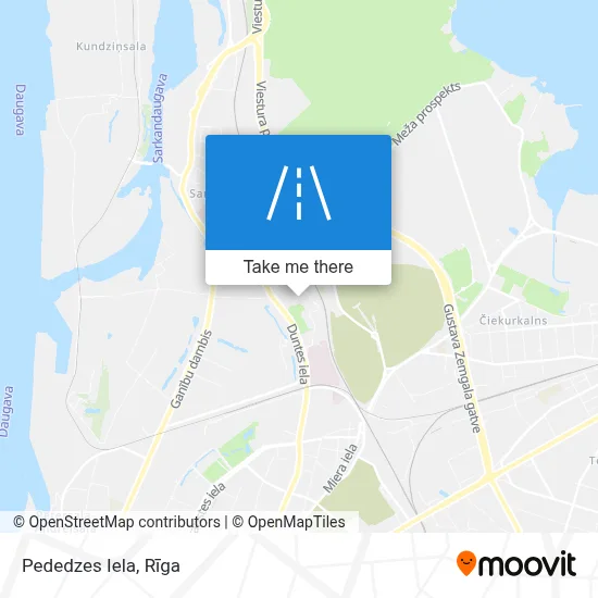 Pededzes Iela map
