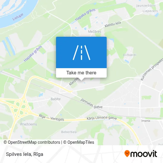 Spilves Iela map