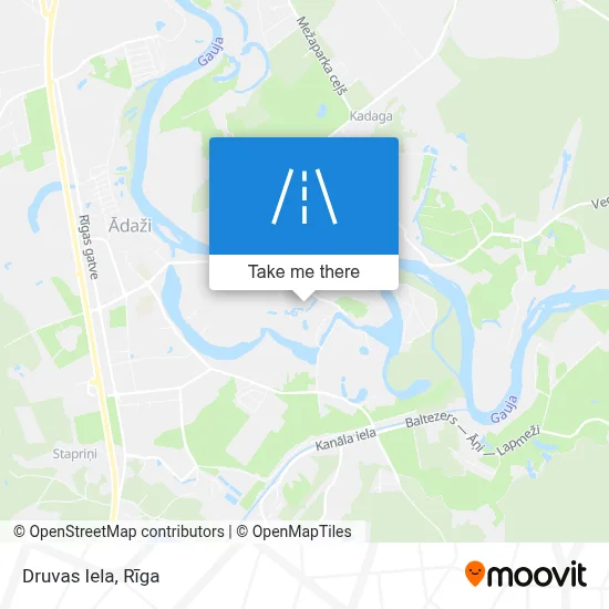 Druvas Iela map