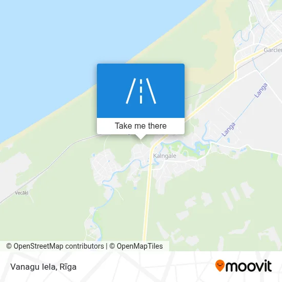 Vanagu Iela map