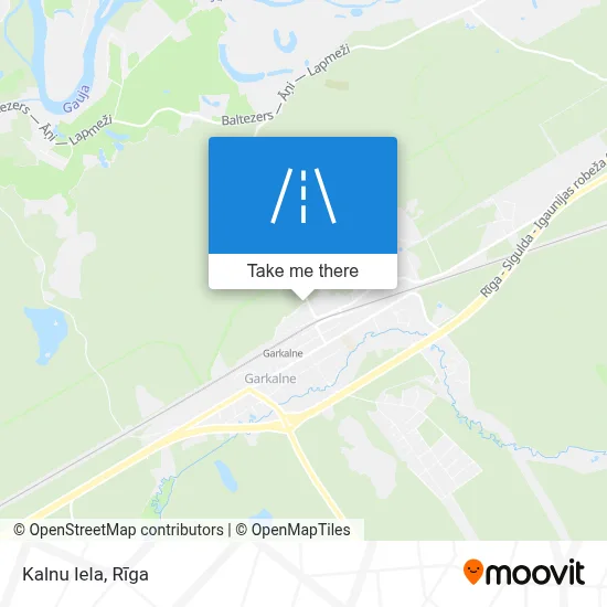 Kalnu Iela map