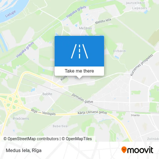 Medus Iela map