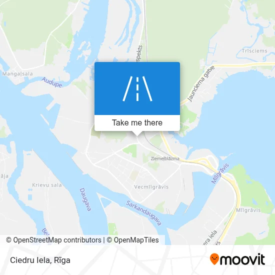 Ciedru Iela map