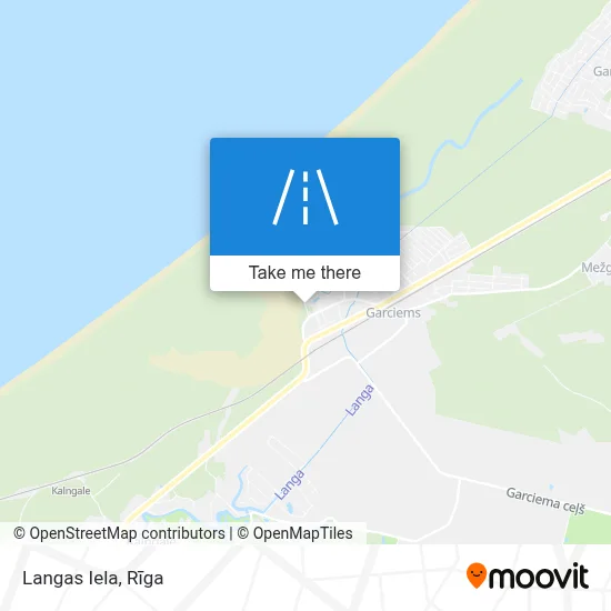 Langas Iela map