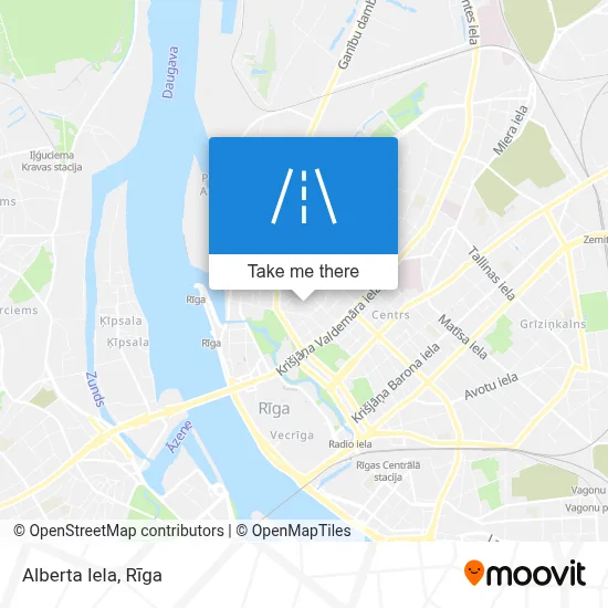Alberta Iela map