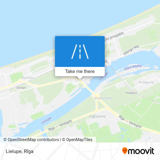 Lielupe map